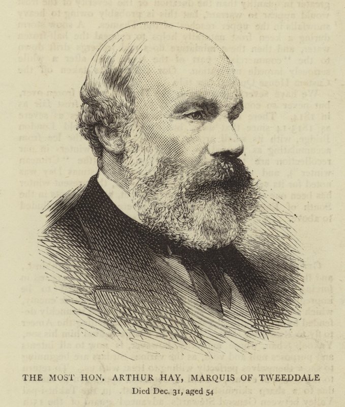 El muy honorable Arthur Hay, marqués de Tweeddale de English School