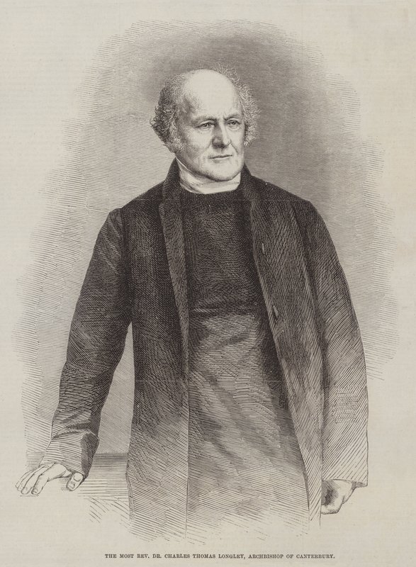 El Reverendísimo Dr. Charles Thomas Longley, Arzobispo de Canterbury de English School