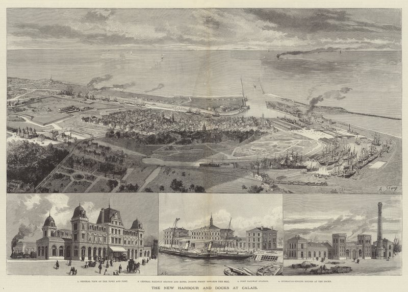El nuevo puerto y muelles en Calais de English School