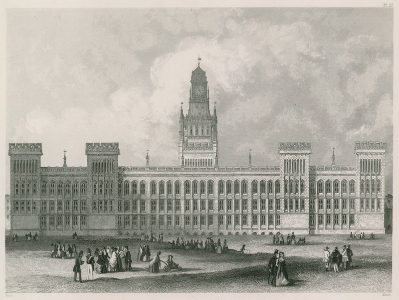 La nueva Oficina de Registros, Rolls Buildings de English School