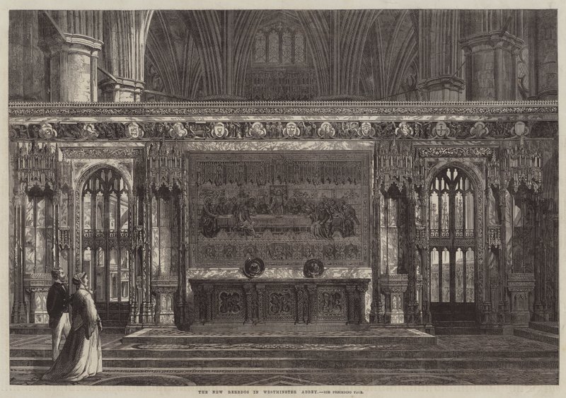 El nuevo retablo en la Abadía de Westminster de English School
