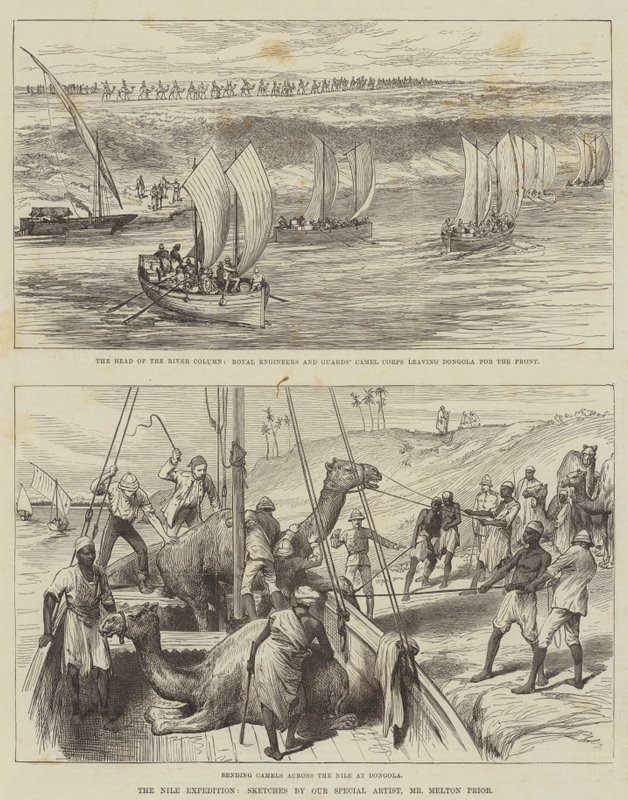 La Expedición del Nilo (grabado) de English School