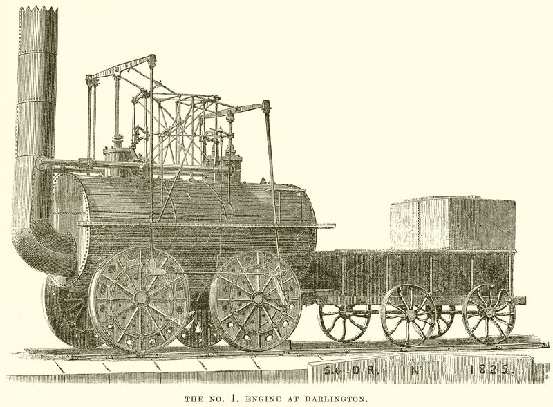 La locomotora No. 1 en Darlington de English School