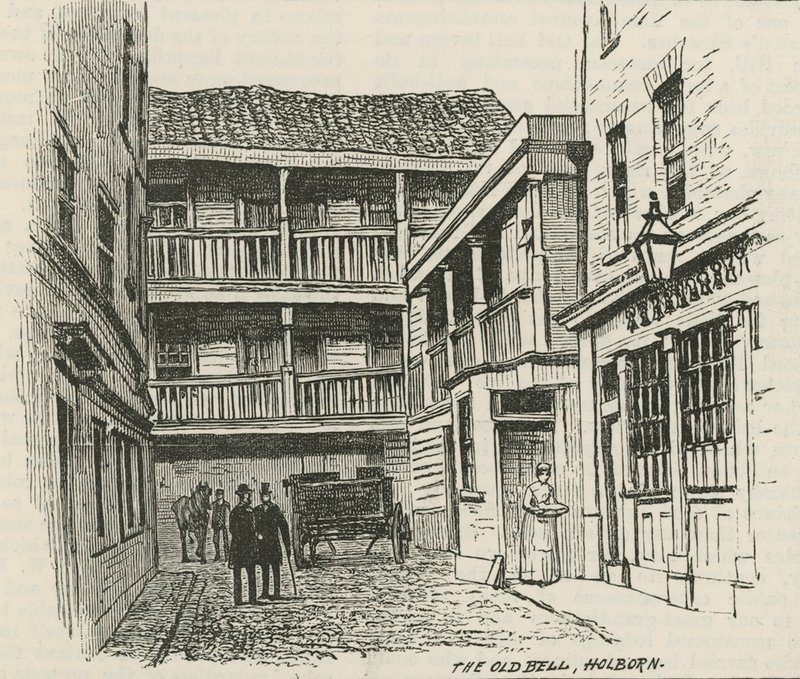La Antigua Campana, Holborn, Londres de English School