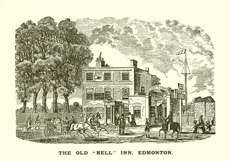 La vieja posada Bell en Edmonton de English School