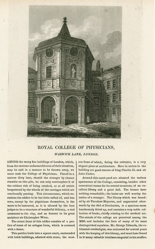 El Antiguo Colegio de Médicos en Warwick Lane de English School