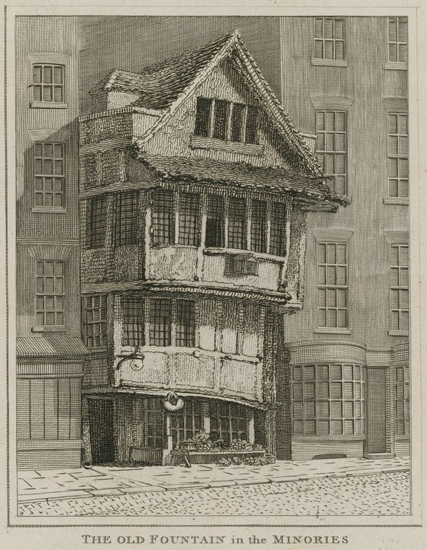 La Antigua Fuente en los Minories, Londres de English School