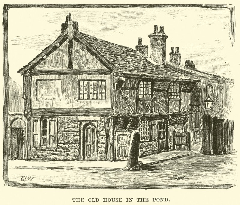 La casa antigua en el estanque de English School