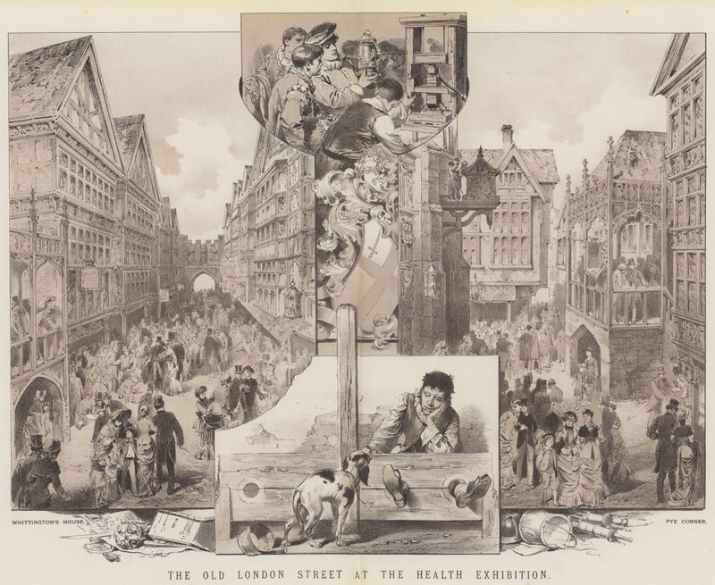 La vieja calle de Londres en la Exposición de Salud de English School