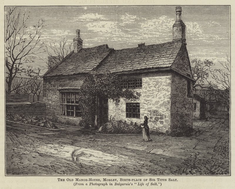 La antigua casa solariega, Morley, lugar de nacimiento de Sir Titus Salt de English School