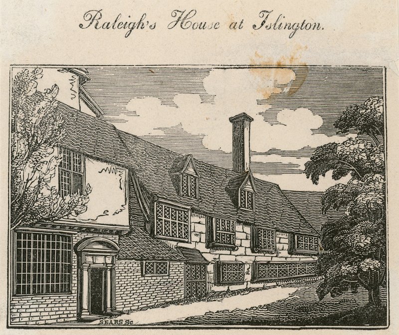 El Viejo Pied Bull (parte trasera), casa de Sir Walter Raleigh de English School