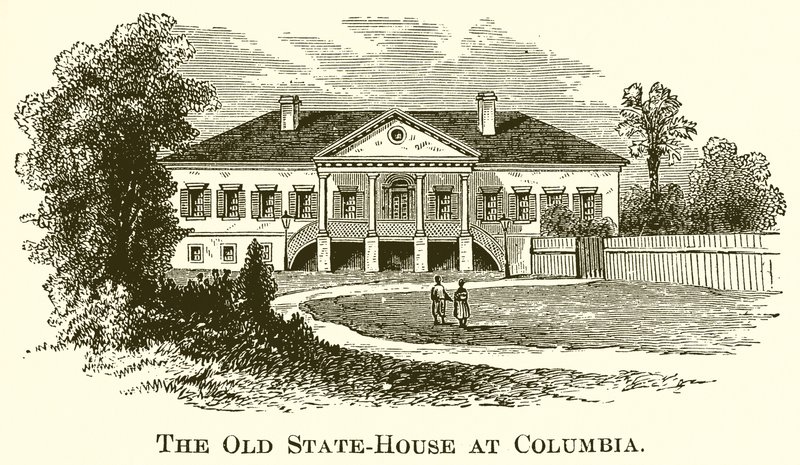 La antigua casa del estado en Columbia de English School