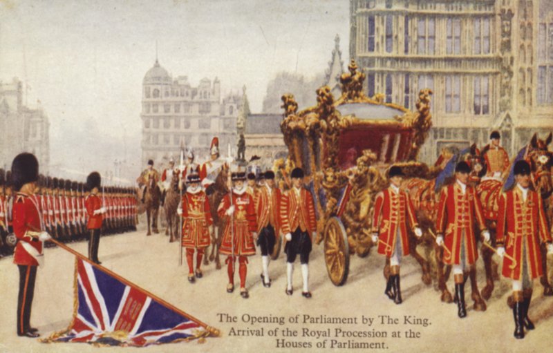 La apertura del Parlamento por el Rey de English School