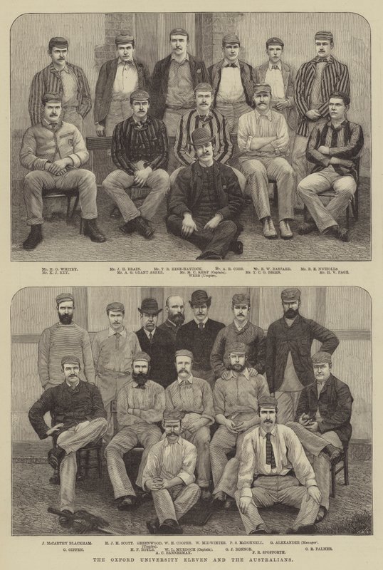 El once de la Universidad de Oxford y los australianos de English School