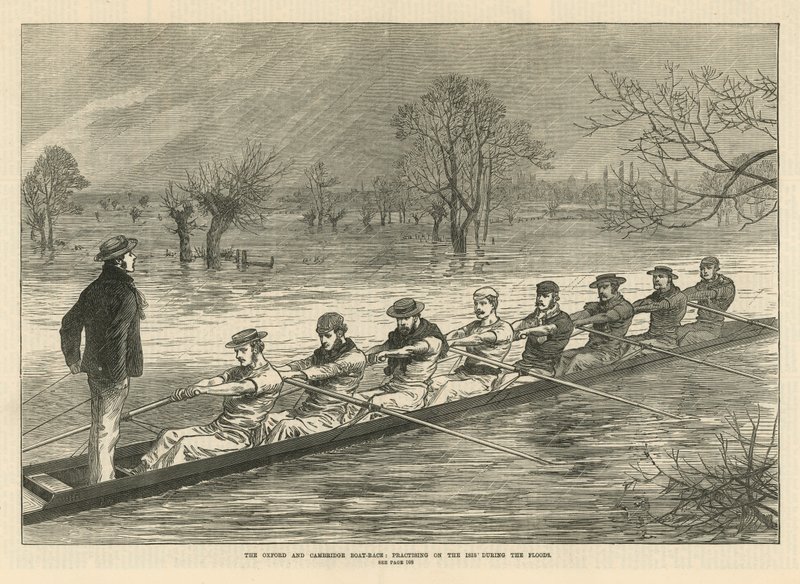 La carrera de botes de Oxford y Cambridge de English School