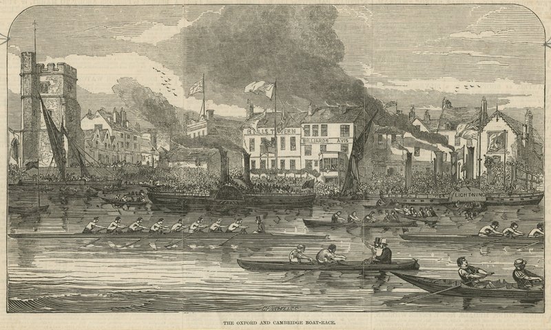 La carrera de botes de Oxford y Cambridge de English School