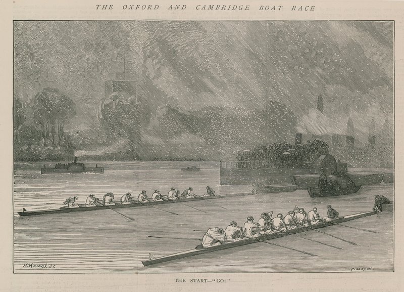 La carrera de botes de Oxford y Cambridge de English School