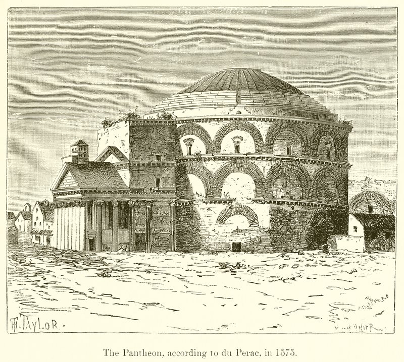 El Panteón, según du Perac, en 1575 de English School