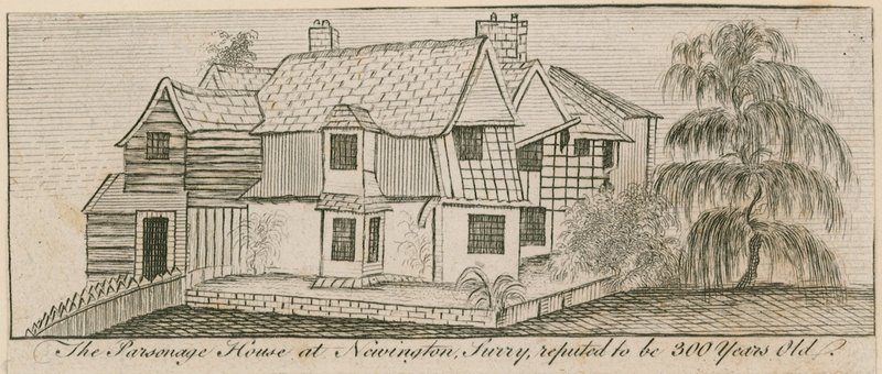 La Casa Parroquial en Newington, Surrey, se dice que tiene 300 años de English School