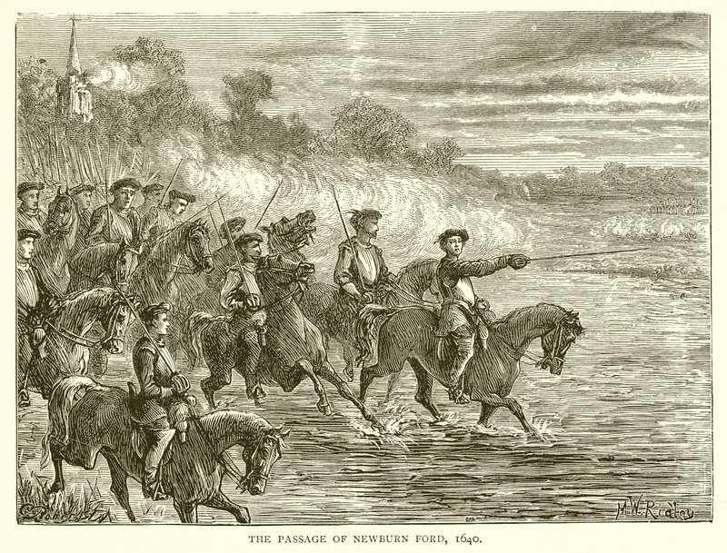 El Paso de Newburn Ford, 1640 de English School