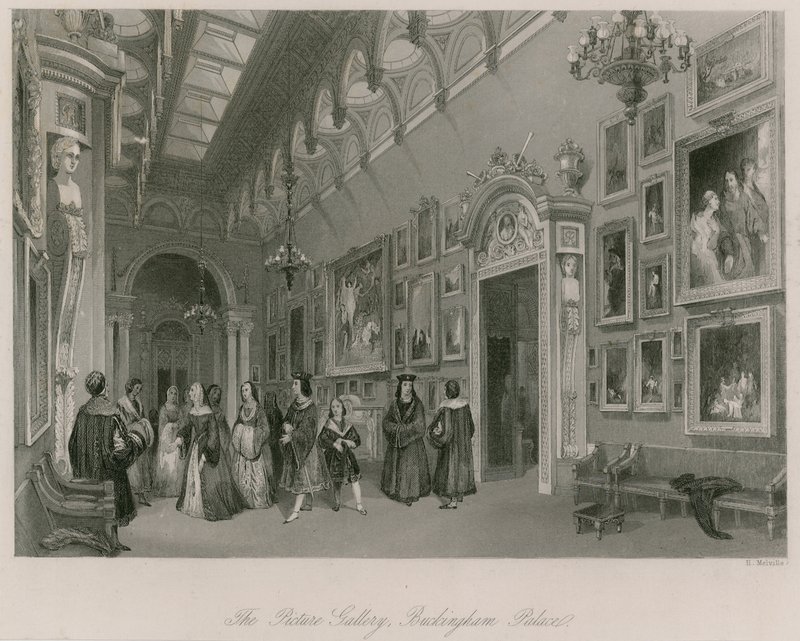 La Galería de Pinturas, Palacio de Buckingham de English School