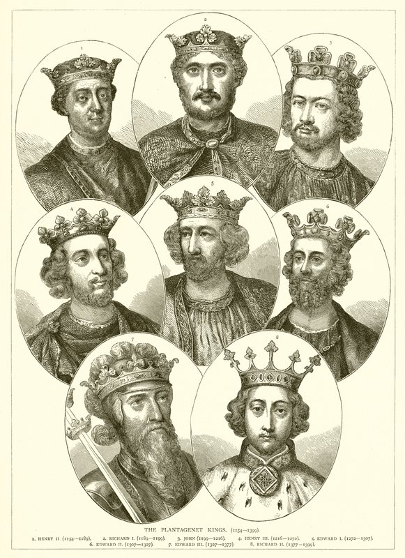Los Reyes Plantagenet. (1154-1399) de English School