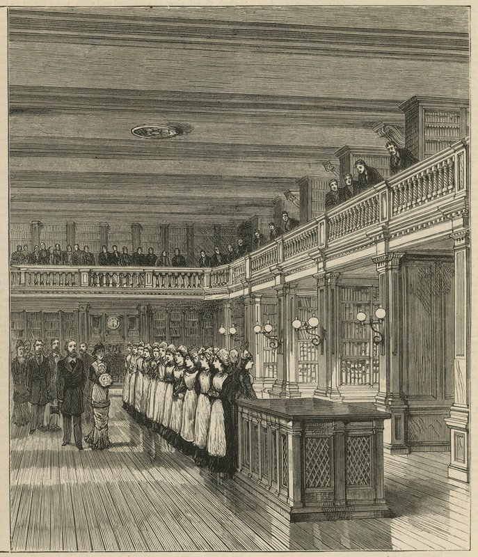 El Príncipe de Gales inaugurando los nuevos edificios en el Hospital St Bartholomew de English School