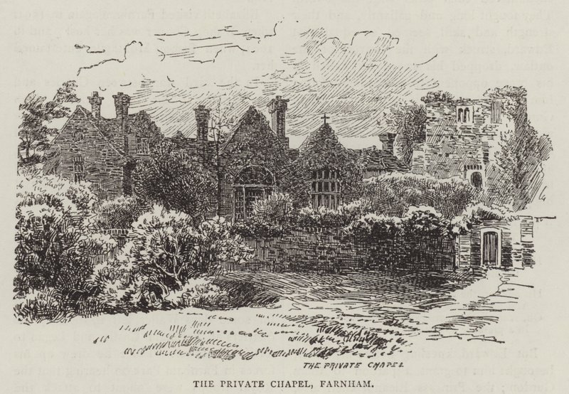 La Capilla Privada, Farnham (grabado) de English School