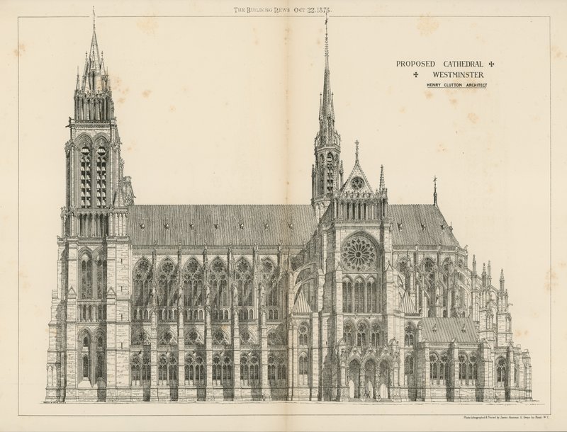 La Catedral Propuesta en Westminster de English School