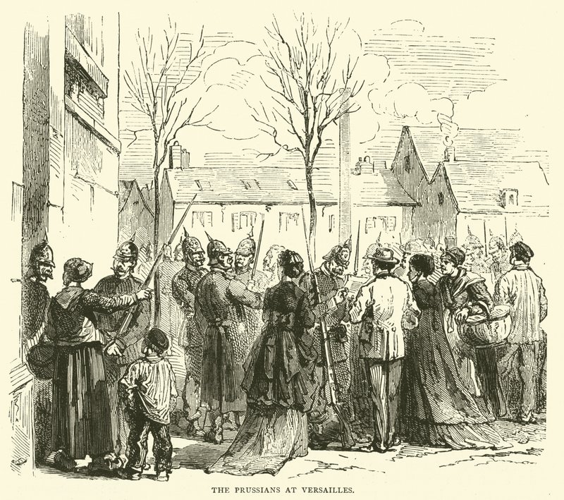 Los prusianos en Versalles, enero 1871 de English School