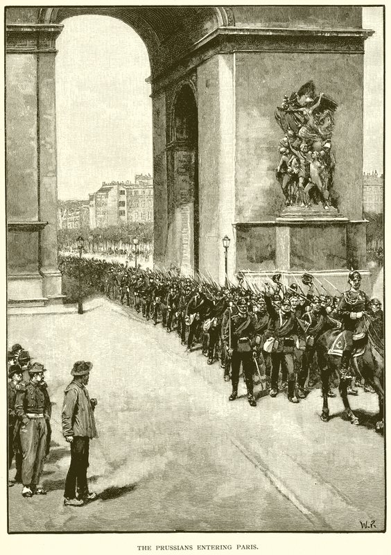 Los prusianos entrando en París de English School