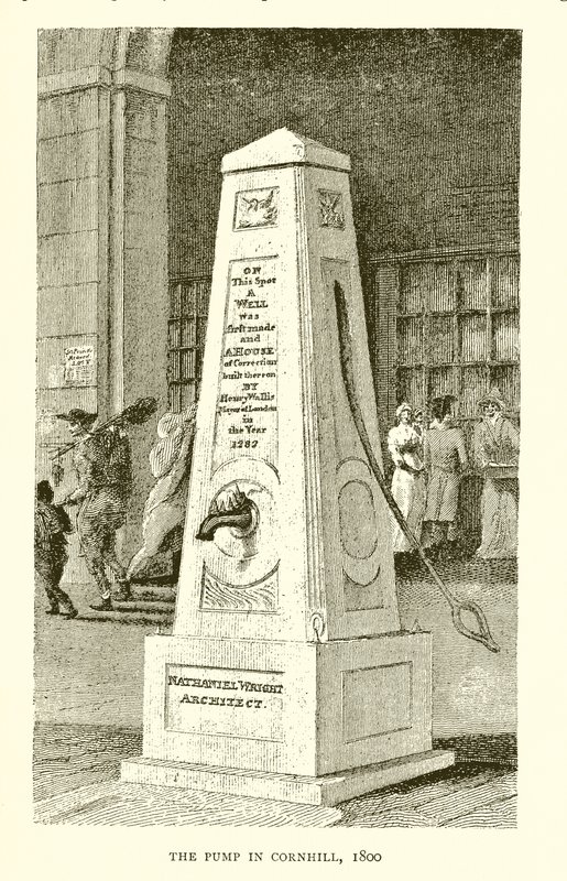 La bomba en Cornhill, 1800 de English School