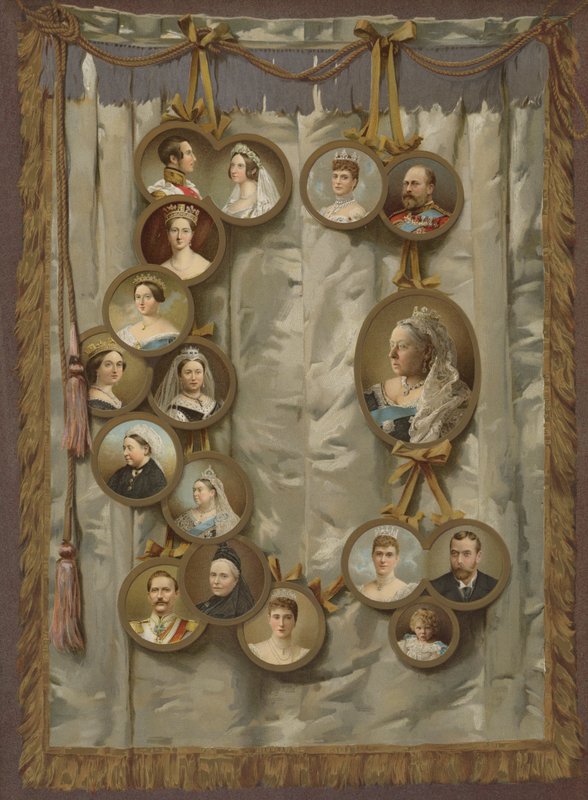 El Jubileo de la Reina (cromolito) de English School
