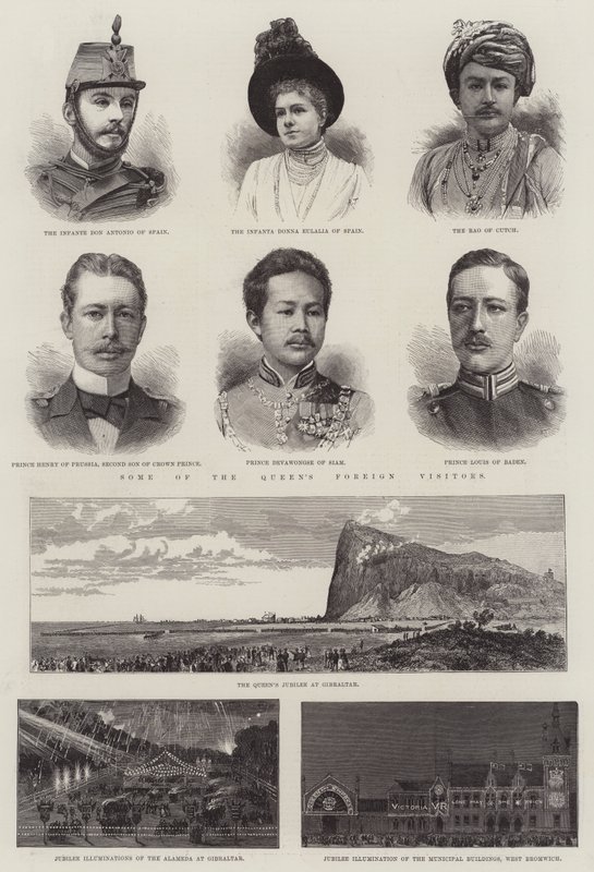El Jubileo de la Reina (grabado) de English School