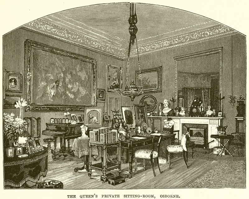 La sala de estar privada de la Reina, Osborne de English School