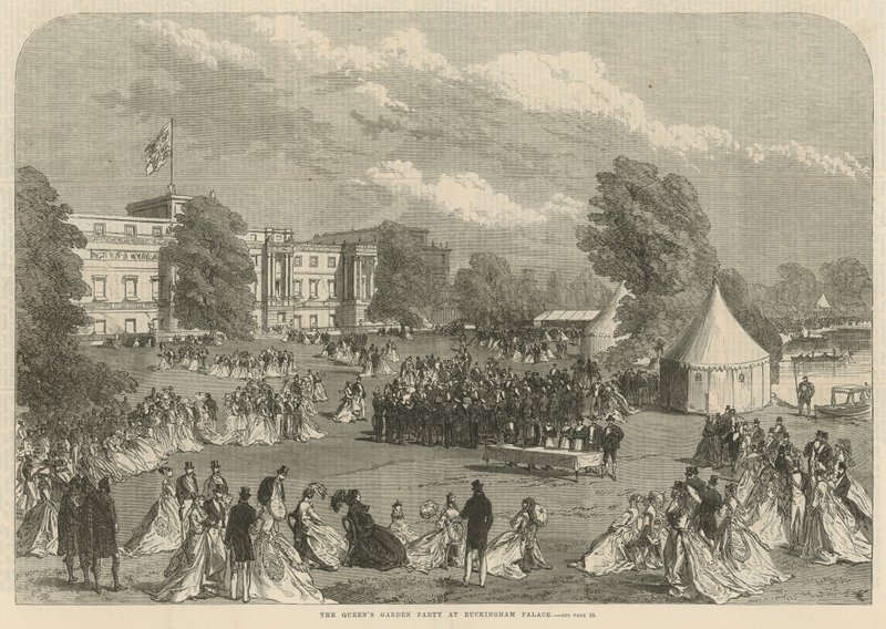 La fiesta en el jardín de la Reina en el Palacio de Buckingham de English School