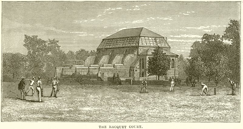 La cancha de raquetas de English School