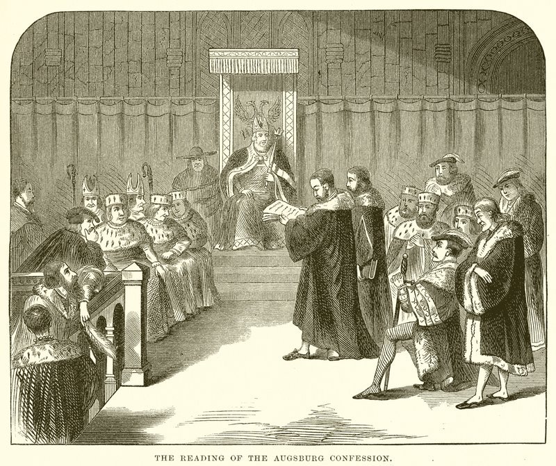 La lectura de la Confesión de Augsburgo de English School