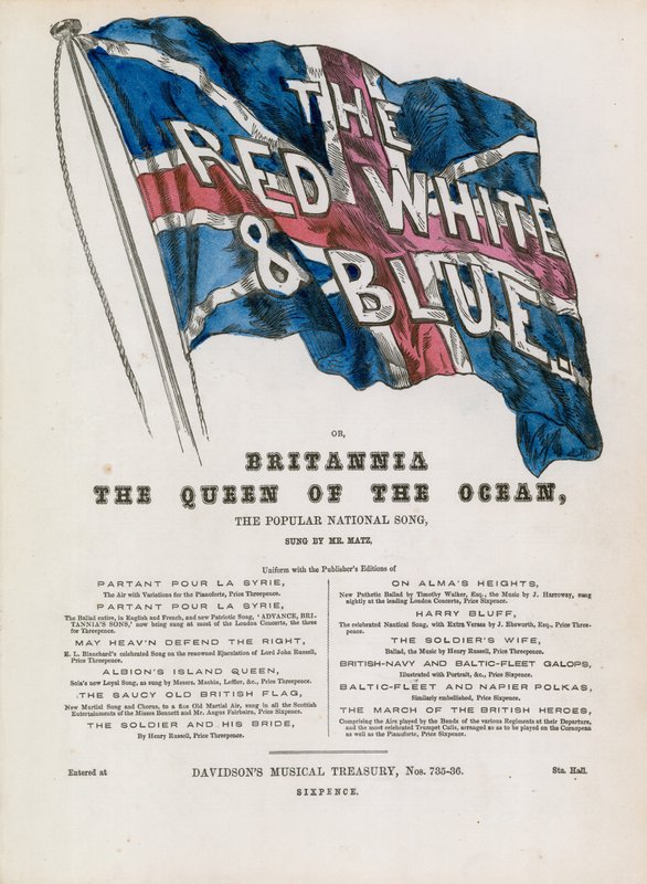 El rojo, azul y blanco, o Britania la reina del océano de English School