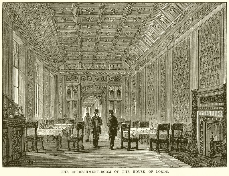La sala de refrescos de la Cámara de los Lores de English School