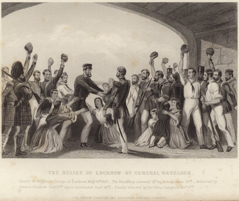 El alivio de Lucknow por el General Havelock de English School