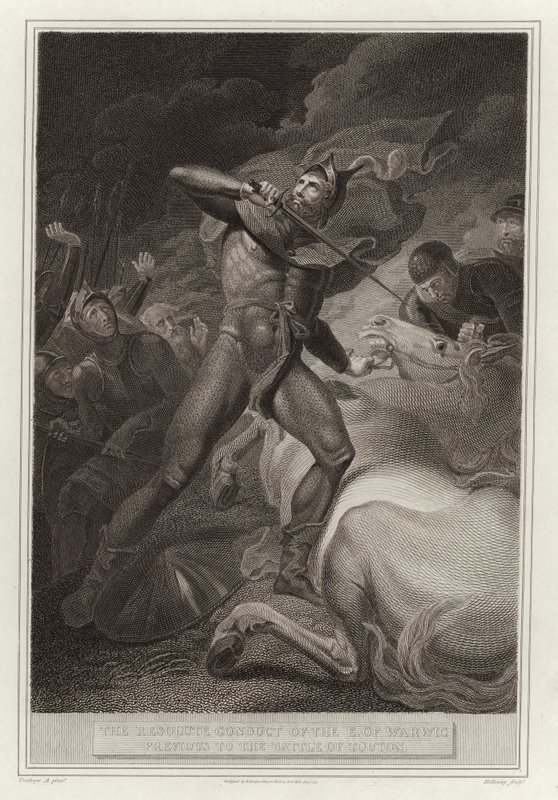 La conducta resuelta del Conde de Warwick antes de la Batalla de Touton de English School