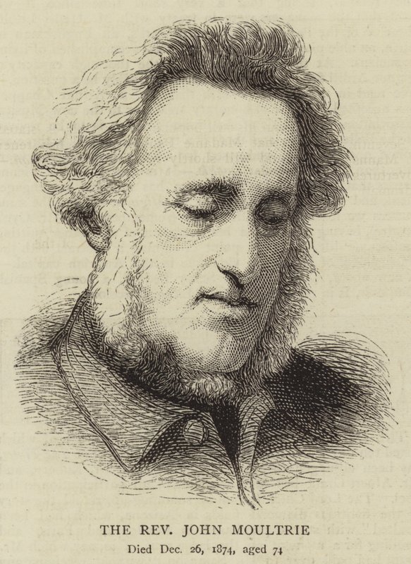 El reverendo John Moultrie (grabado) de English School