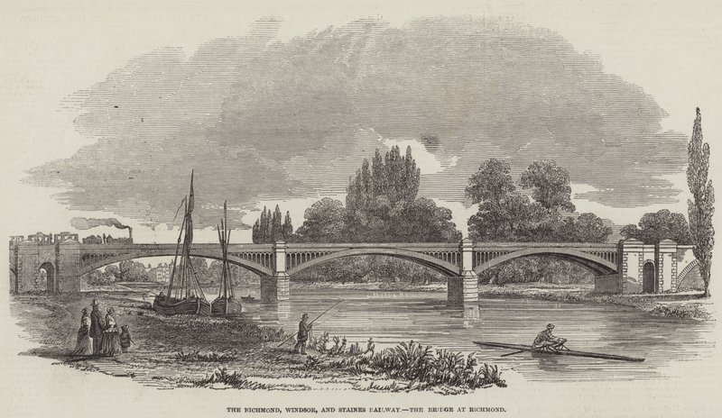 El Puente del Ferrocarril de Richmond, Windsor y Staines en Richmond de English School