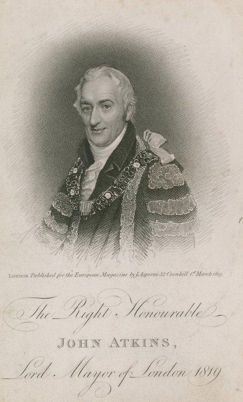 El Muy Honorable John Atkins, Alcalde de Londres 1819 de English School