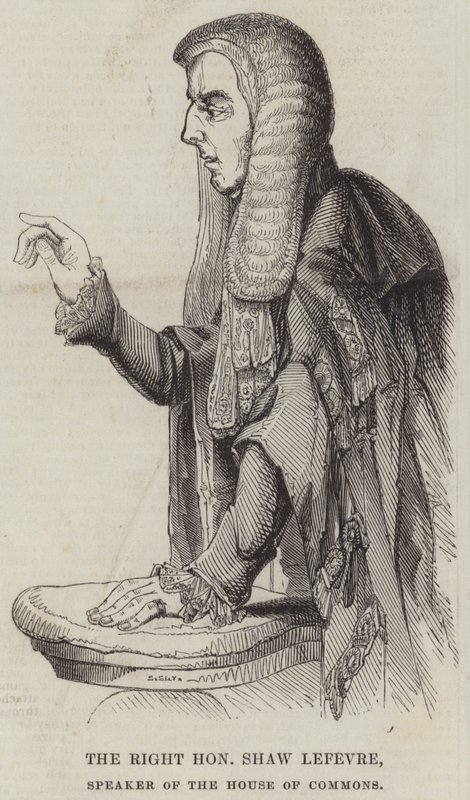 El Muy Honorable Shaw Lefevre, Presidente de la Cámara de los Comunes de English School