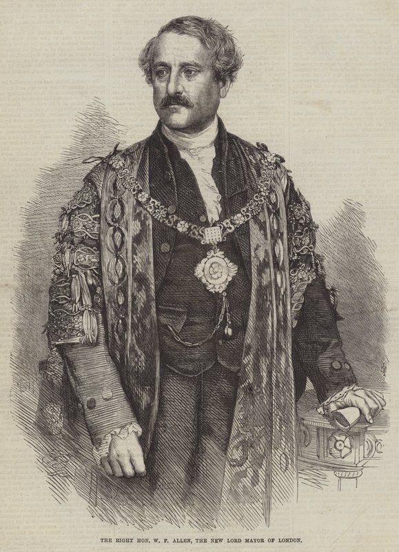 El Muy Honorable W F Allen, el nuevo alcalde de Londres de English School