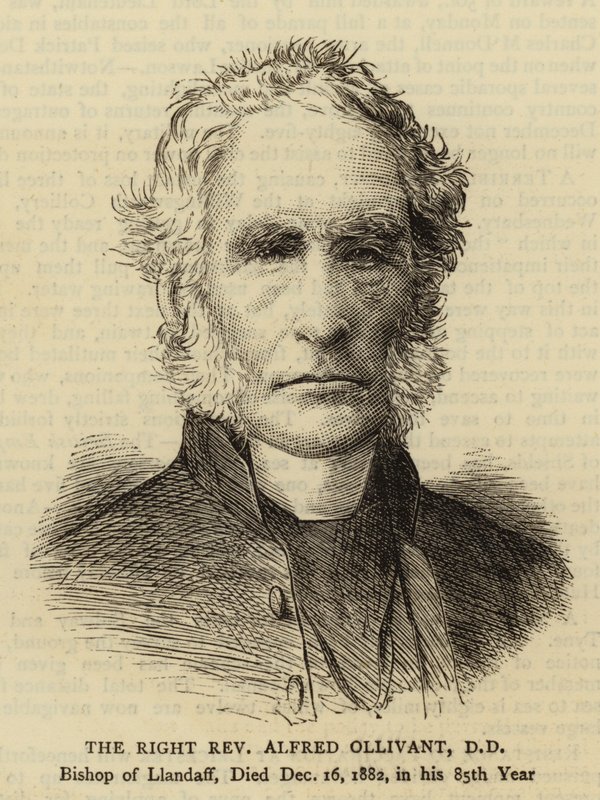 El Reverendo Alfred Ollivant, DD (grabado) de English School
