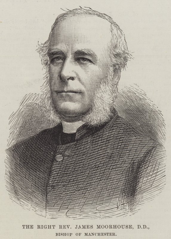 El reverendo James Moorhouse, DD, obispo de Manchester (grabado) de English School