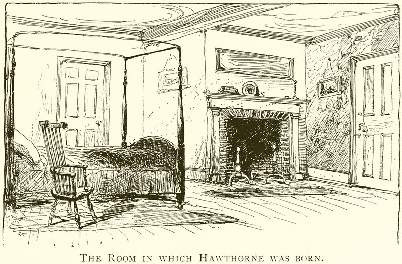 La habitación en la que nació Hawthorne de English School